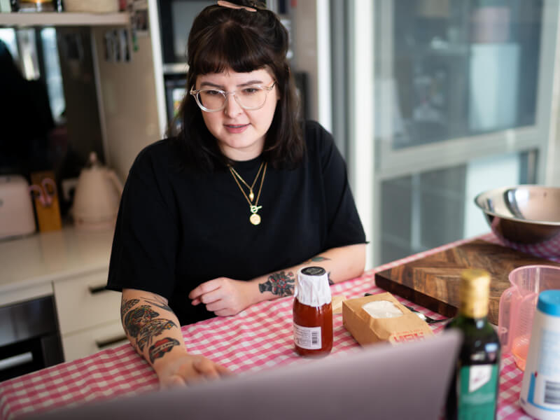 Online pizza making class